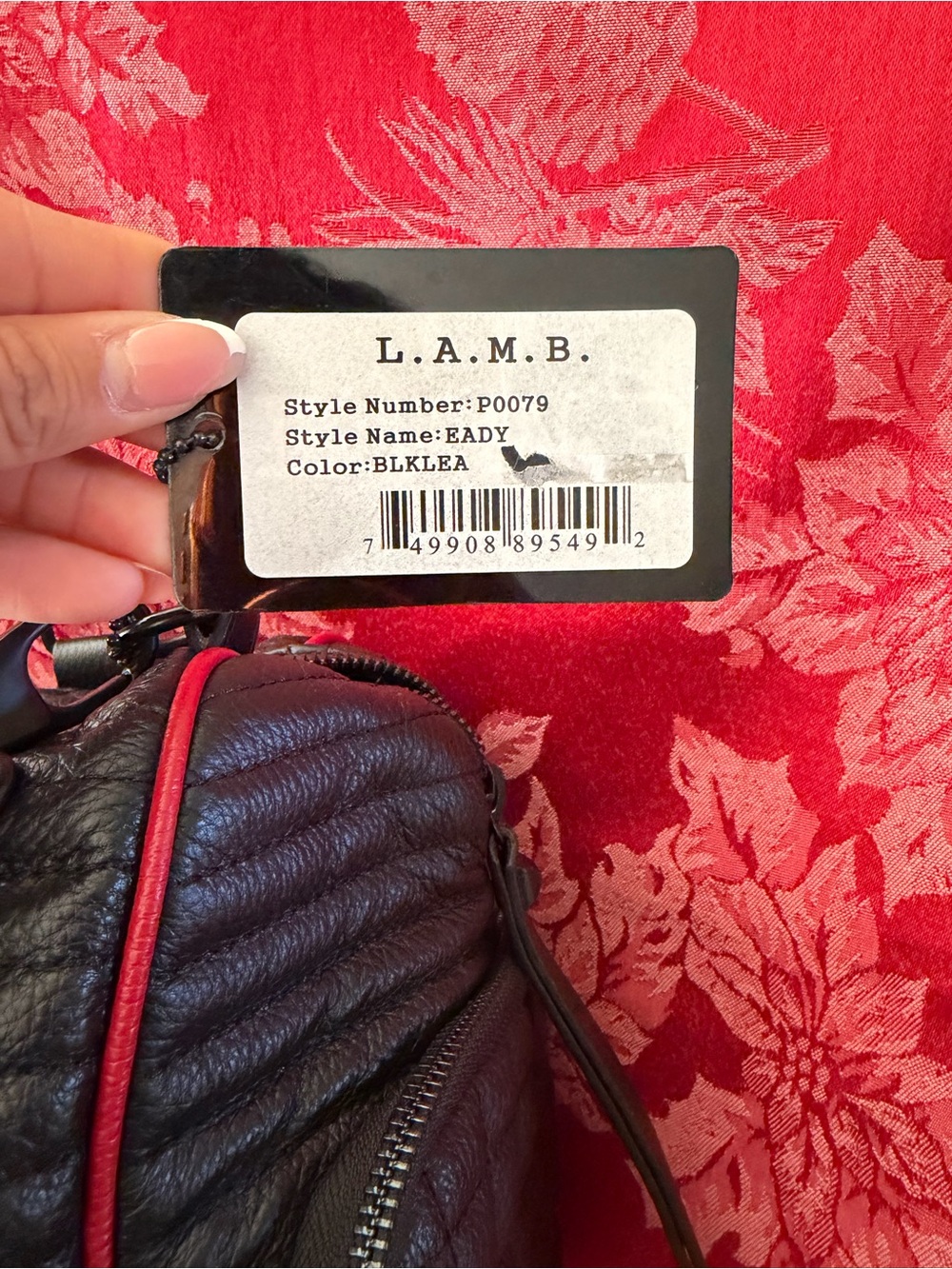 L.A.M.B. Quilted leather small duffle barrel bag - Picture 5 of 10